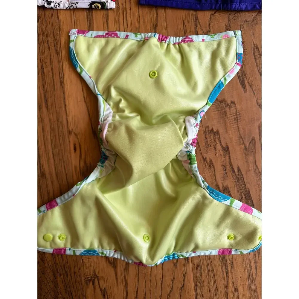 Lot of 3 Buttons OS Cloth Diaper Covers -PLEASE READ